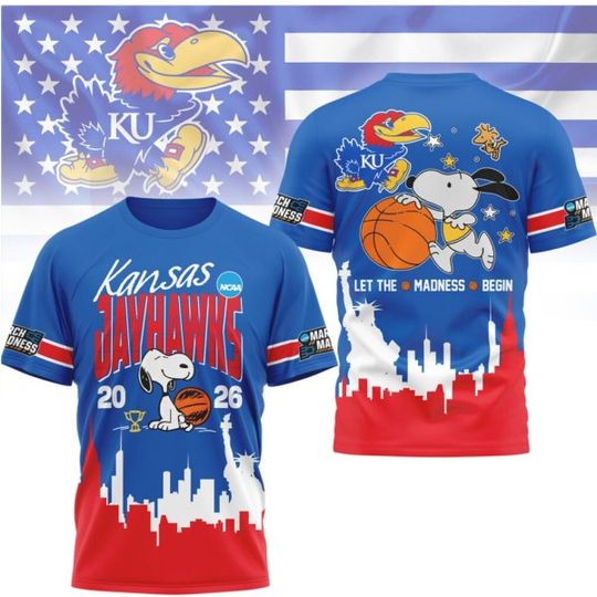 Kansas Jayhawks Snoop March Madness 2026 Basketball T Shirt