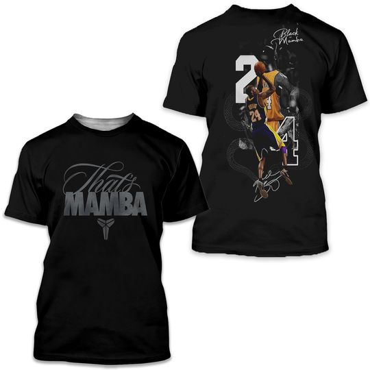 Kobe Bryant Mamba Forever Happy Birthday 2025 3D Shirt, Gift For Fan