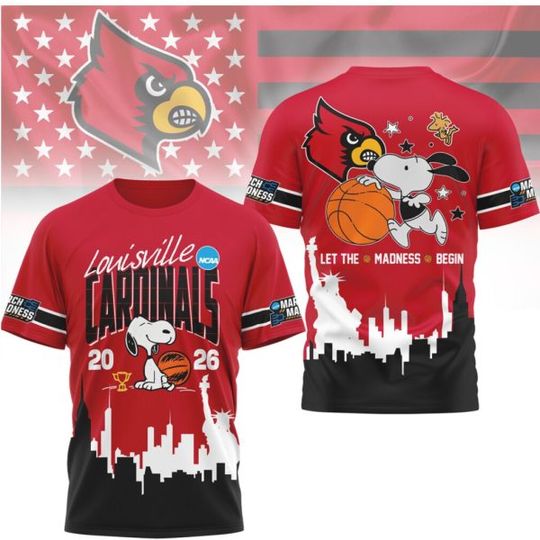 Discover Louisville Cardinals Snoop March Madness 2026 Basketball T Shirt
