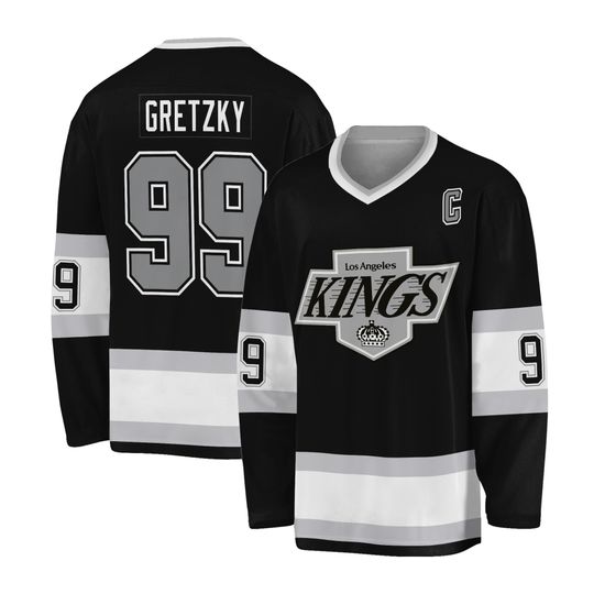 Men's Los Angeles Wayne Gretzky Black Premier Breakaway Jersey