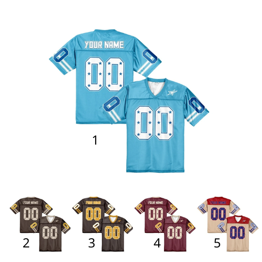 Discover Vintage Star Mesh Football Jersey with Custom Name and Number