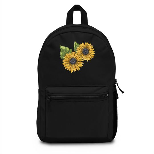 Discover Sunflower Travel Backpack  Floral School Pack, Everyday Shoulder Bag