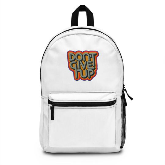 Discover Inspirational 'Don't Give Up' Backpack  Motivational Student Bag