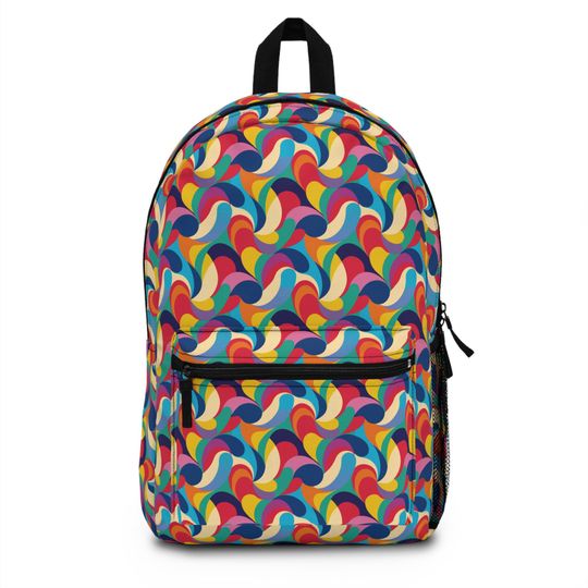 Discover Colorful Patterned Backpack, School Travel Bag