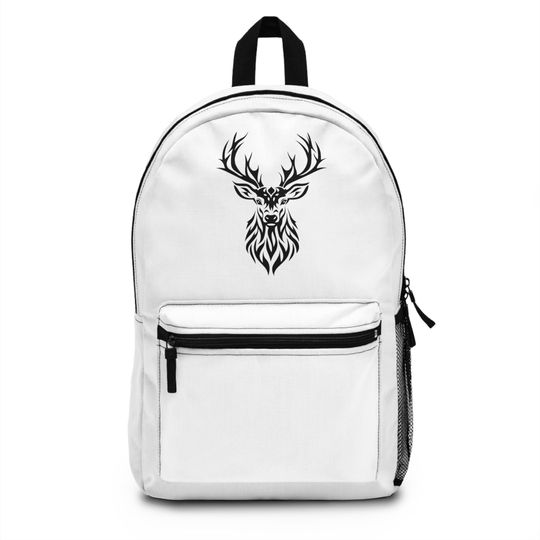 Discover Deer Head Backpack, School Travel Bag, Nature Lover Gift