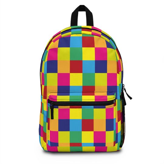 Discover Vibrant Colorful Backpack, School Bag, Fun Kids Backpack, Unique Gift Idea