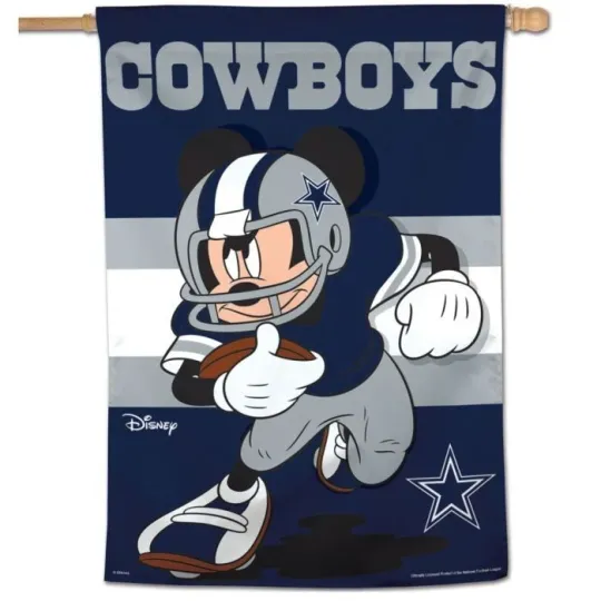 Discover DALLAS COWBOYS MICKEY MOUSE DISNEY 28"X40" HOUSE FLAG OR WALL BANNER
