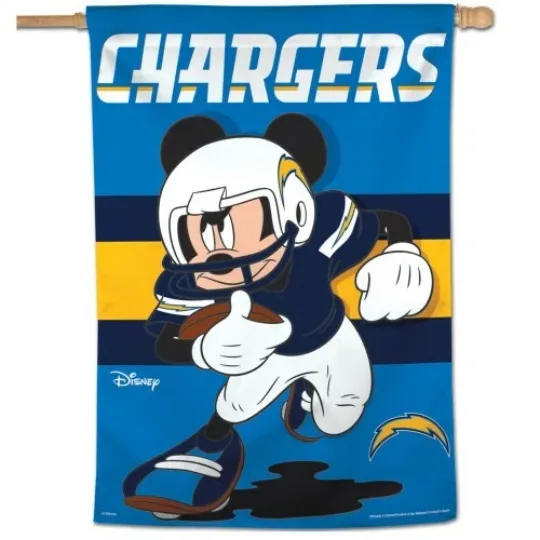 Discover LOS ANGELES CHARGERS MICKEY MOUSE DISNEY 28"X40" HOUSE FLAG OR WALL BANNER