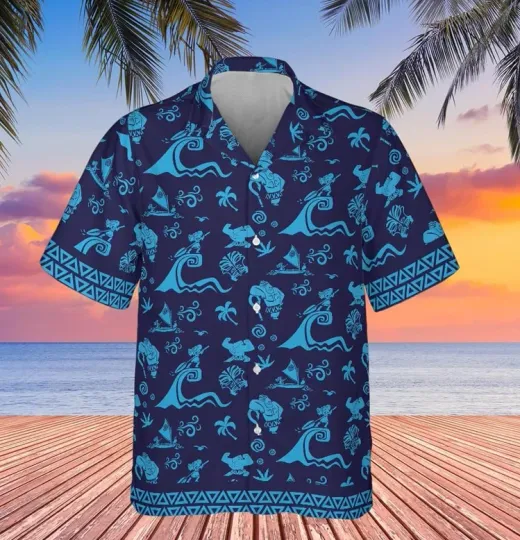 Discover Disney Moana Hawaiian Summer Shirt Men Women Unisex