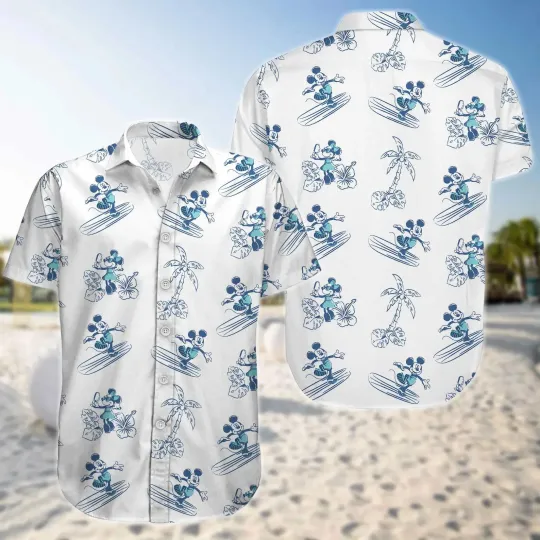 Discover Disney Mickey  Hawaiian Shirt ,Disneyland Family Trip