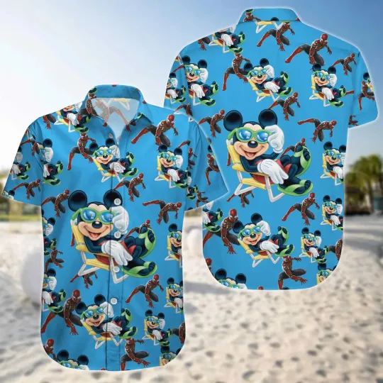 Discover Disney Spiderman And Mickey , Disney Marvel Avengers Hawaii Shirt