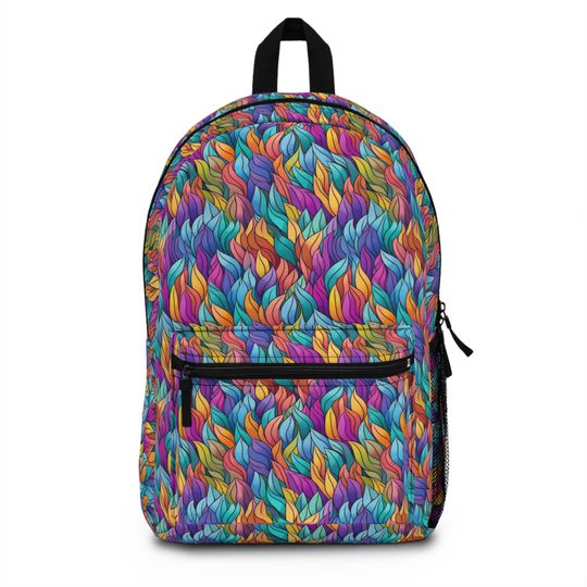 Discover Leaf Pattern Backpack