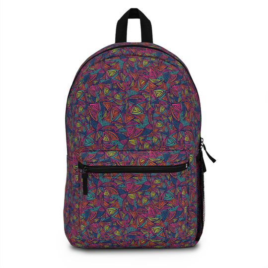 Discover Geometric Backpack, School Bag