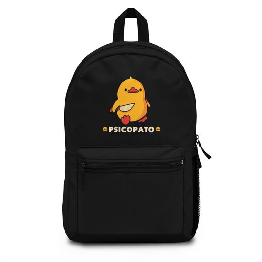 Discover Cute Psycopato Duck Backpack, Kawaii School Travel Bag