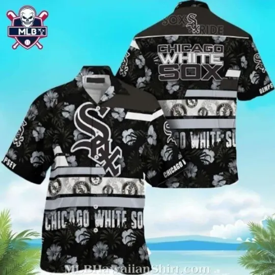 Discover Chicago Baseball White Team Soxx Night Palm Tropical Hawaiian Shirt
