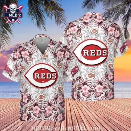 Discover Cincinnati Baseball Team Redss Blossom Passion Hawaiian Shirt