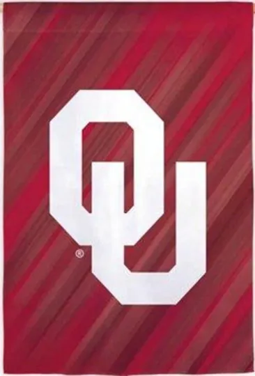 Oklahoma Sooners Double-Sided Suede House Flag