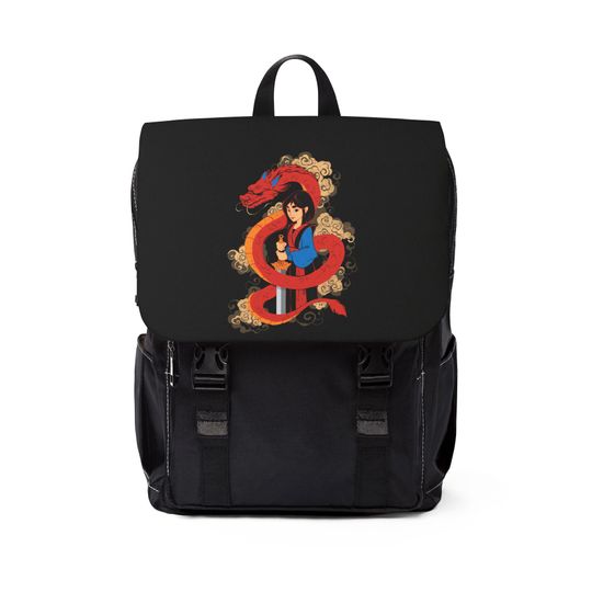 Discover Mulan Dragon Disney Unisex Casual Shoulder Backpack