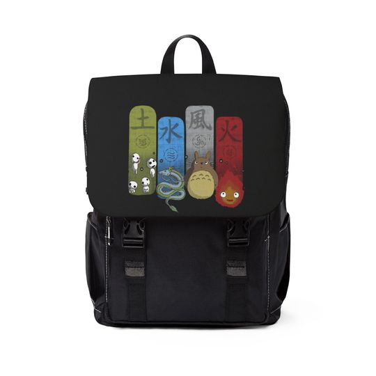 Studio Ghibli Elements Anime Unisex Casual Shoulder Backpack