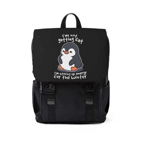 Discover Penguin Design Unisex Casual Shoulder Backpack