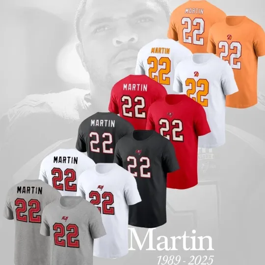 Doug Martin #22 Tampa Bay Buccaneers Name and Number