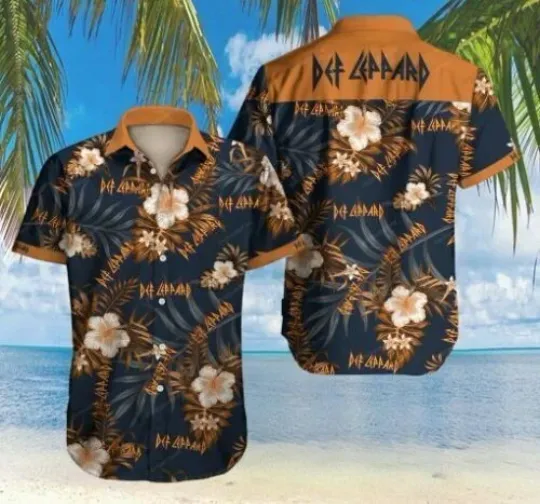 Discover Def Leppard Rock Band Hawaiian Shirt