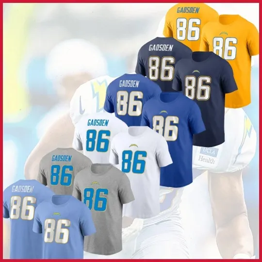 Discover 🔥HOT! Oronde Gadsden #86 Los Angeles Chargers 2025 Name and Number