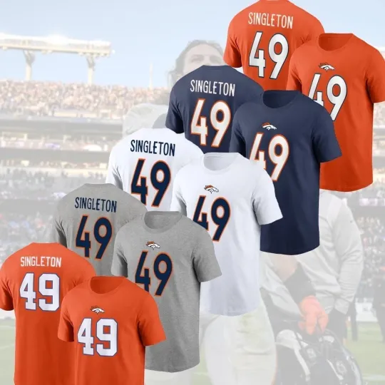 Discover 🔥HOT! Alex Singleton #49 Denver Broncos 2025 Name and Number