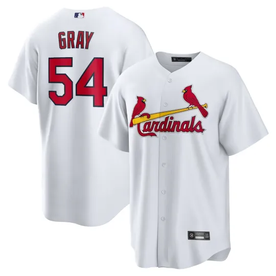 Discover Men/Youth Cardinalss Sonny Gray White Baseball All Printed Jersey