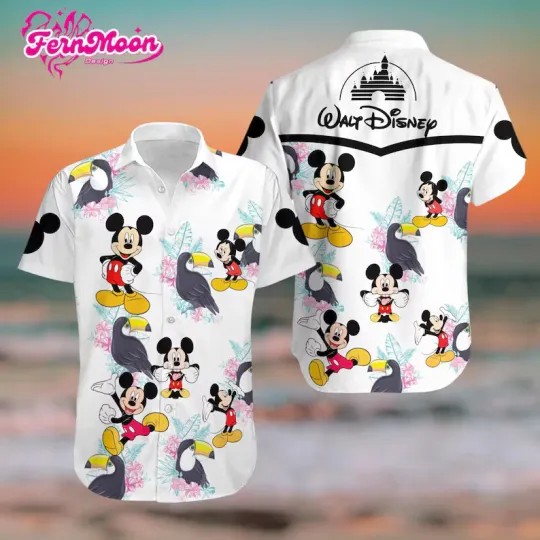 Discover Disney Mickey Mouse Tropical Aloha Vacation Summer Beach Summer Shirt