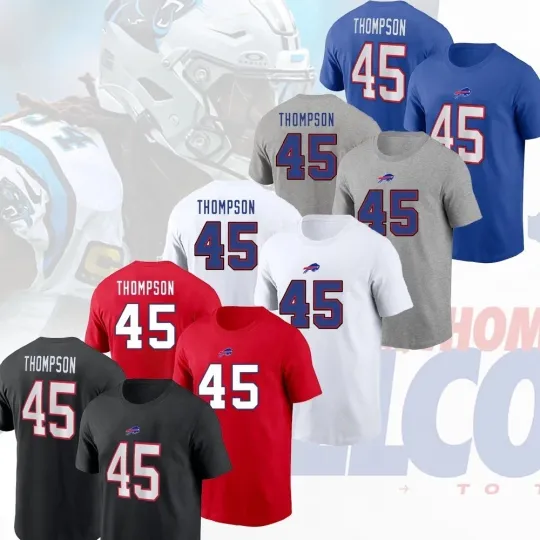 Shaq Thompson #45 Buffalo Bills Name and Number