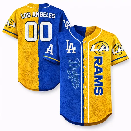 Discover Personalized We Root For Mixed Teams, Los Angles Strong Team Baseball Classic