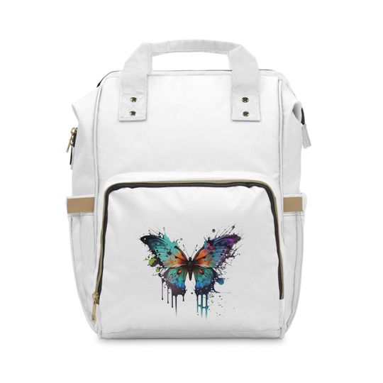 Discover Butterfly Diaper Backpack  Stylish Nylon Baby Bag
