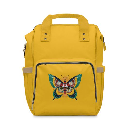 Discover Butterfly Diaper Backpack  Stylish Nylon Travel Bag