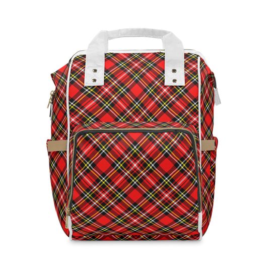 Discover Plaid Diaper Backpack  Stylish Nylon Baby Travel Bag