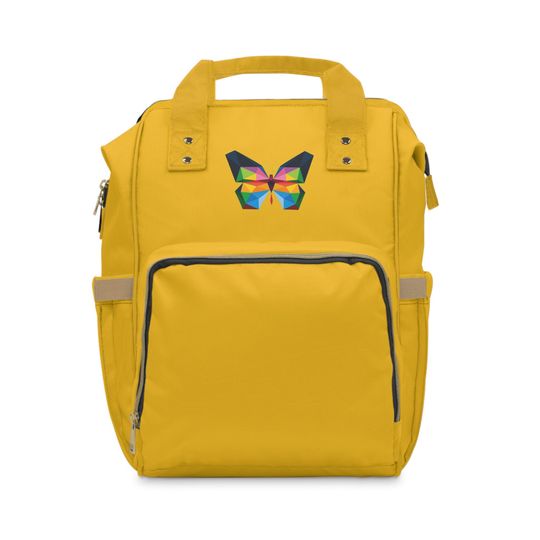 Discover Butterfly Diaper Backpack, Nylon Travel Baby Bag, Stylish Parents