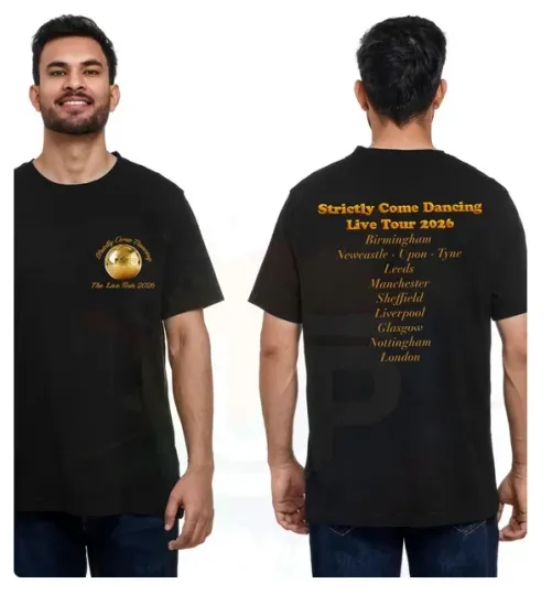 Discover Strictly Come Dancing Live Tour 2026 Tshirt, Two Sided Tour Shirt