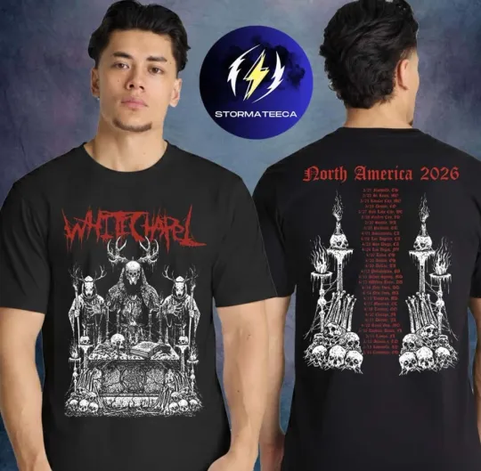 Discover Whitechapel1 North America Tour 2026 The Ritual Of Whitechapel T-Shirt