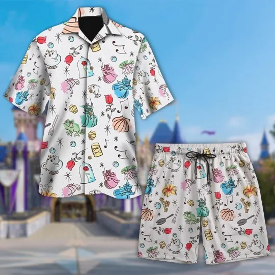 Discover Cinde Characters Hawaiian Button Down Shirt Unisex Adults S-5XL