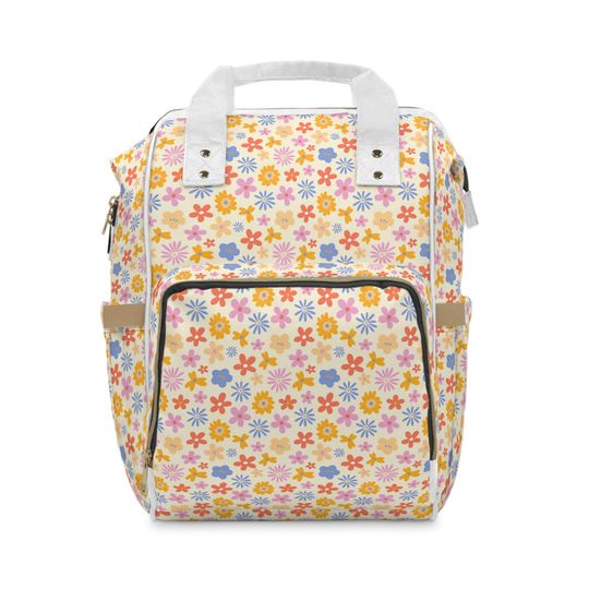 Discover Floral Diaper Backpack, Go to School Gift