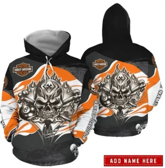 Discover Personalized Harley Racing Davidson 3D Hoodie , Unisex Adults S-5XL