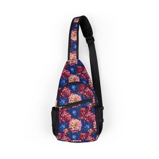 Discover Floral Chest Bag, Crossbody Travel Bag
