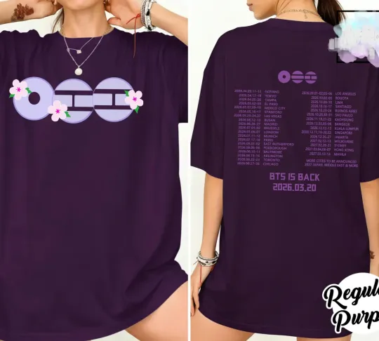 Discover B.T.S World Tour 2026 Arirang Shirt, Kpop Army Concert Outfits, FP2769