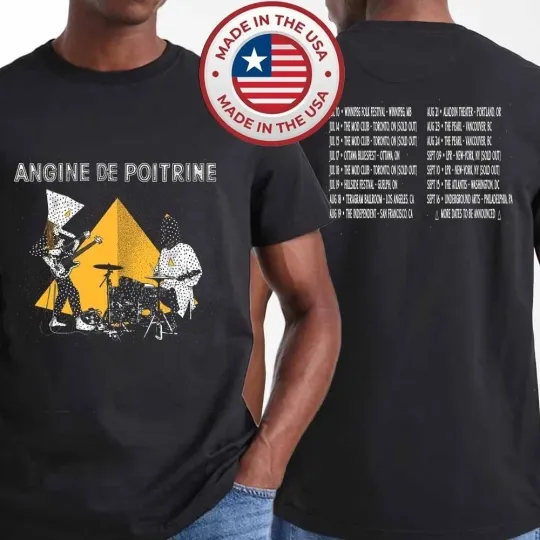 Discover Angine De Poitrine 2026 North American Tour Dates T-Shirt