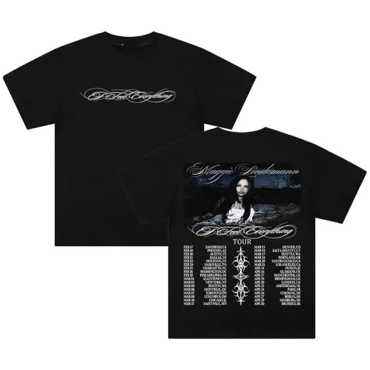 Discover New!! Maggie Lindemann I Feel Everything Tour 2026 T-shirt