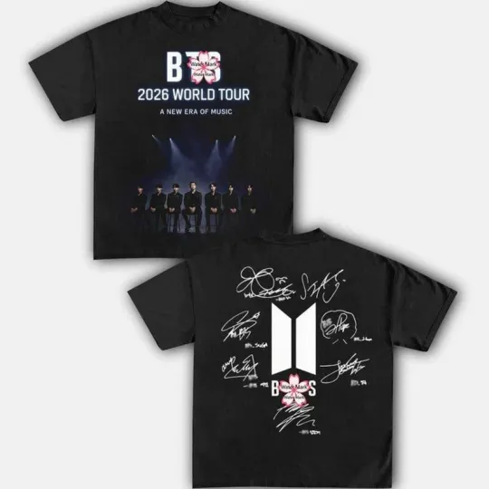 Discover Bangtan KPop 2026 New Tour T-Shirt