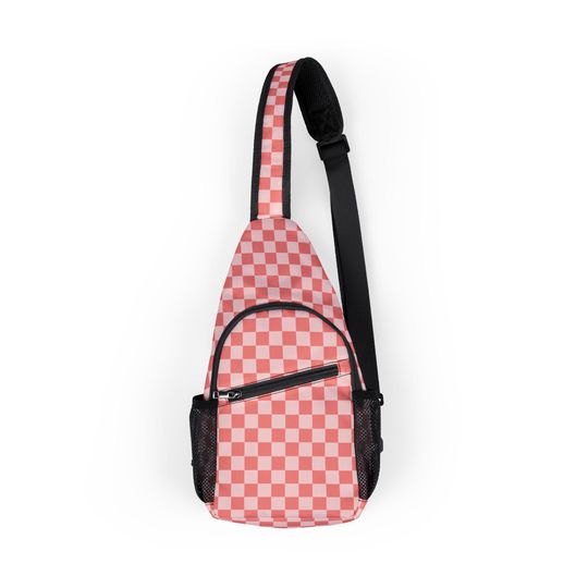 Discover Checkerboard Chest Bag, Crossbody Travel Bag