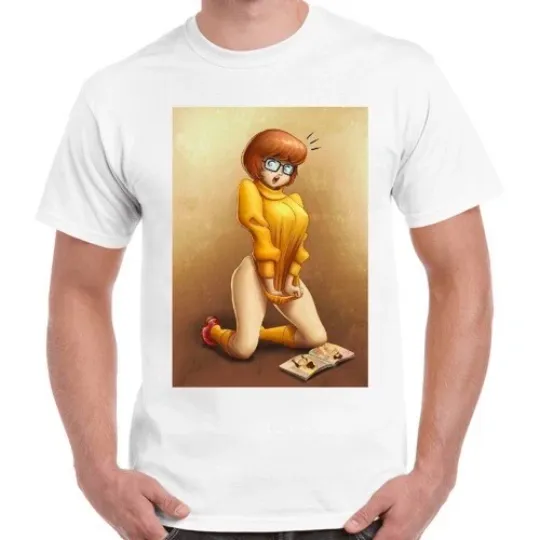 Discover Naughty Velma Dinkley Scooby-Doo Looking Magazine Retro Unisex T Shirt 3008
