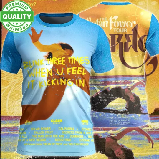 Discover Lorde Solar Power Tour Summer 3D AOP Shirt Unisex S-6XL 1R468