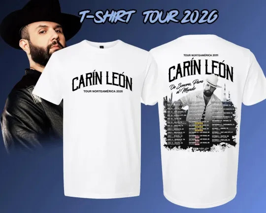 Discover Carin Leon Tour Norteamérica 2026 Concert Unisex T-shirt